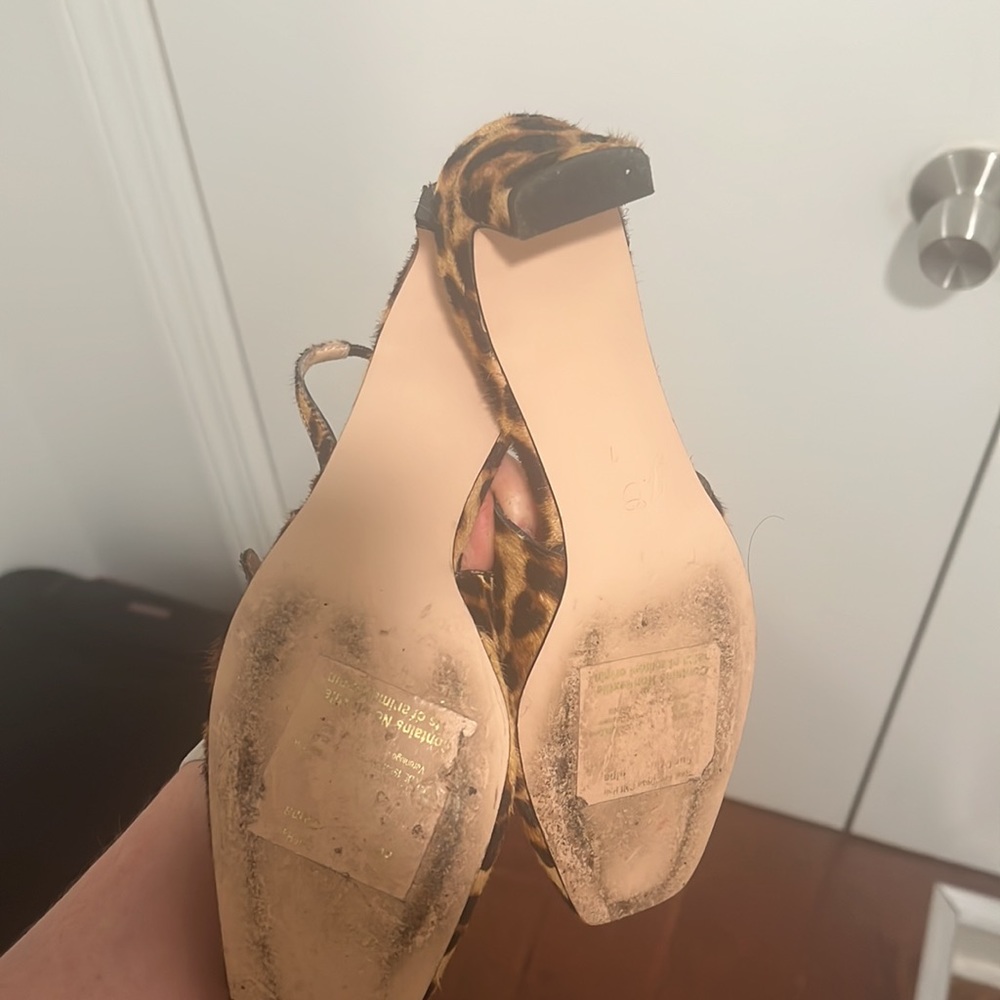 J. crew - Layla slingback Mary Jane heels in leopard calf hair -Sold Out online - Picture 6 of 9
